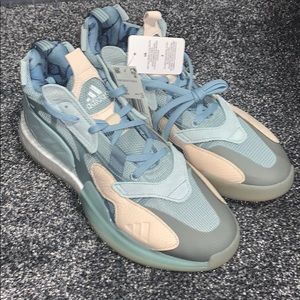 adidas Athletic Shoes in Light Blue and Beige